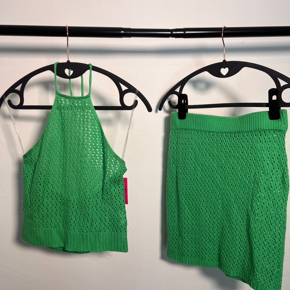 Beautiful Green Two Piece Knit set